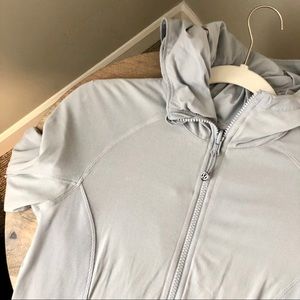 lululemon athletic grey zip up jacket